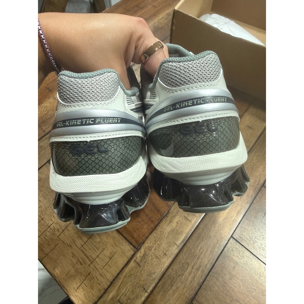 Asics Gel-Kinetic Fluent Mens 9.5 Seal Grey Pure Silver 1203A591-021 Sneakers - Picture 5 of 6
